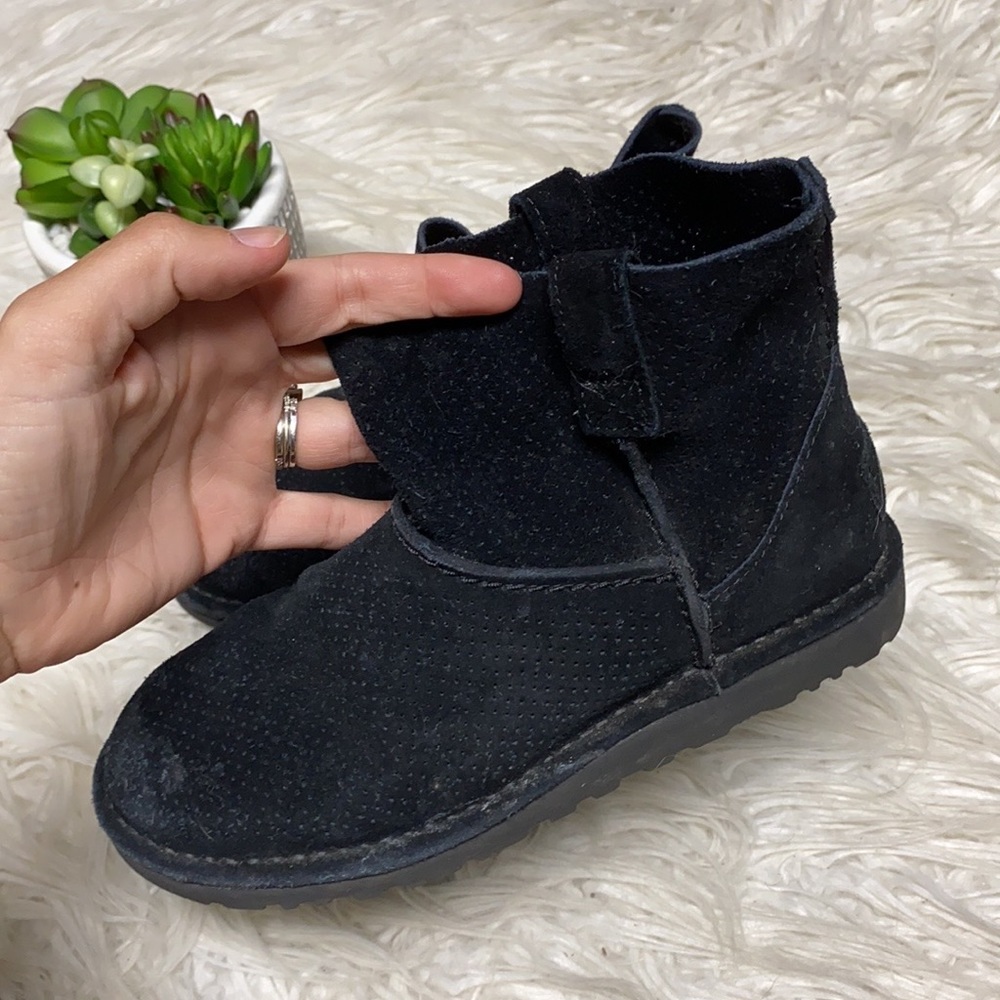 UGG Black Suede Ankle Boots